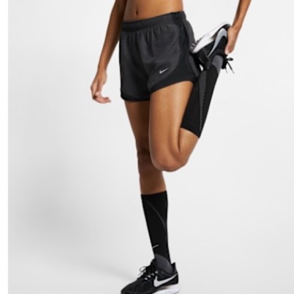 Nike Women's Charcoal Gray Tempo Shorts